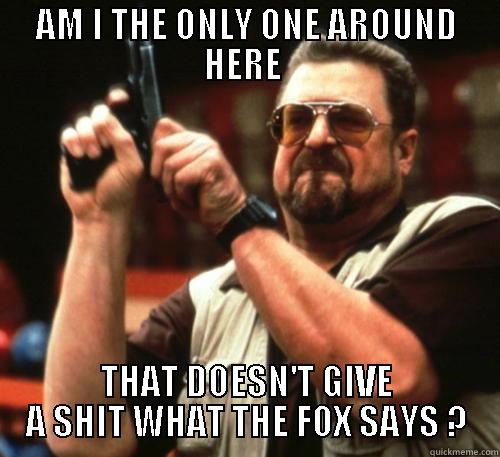 FOX SAYS  - AM I THE ONLY ONE AROUND HERE  THAT DOESN'T GIVE A SHIT WHAT THE FOX SAYS ? Am I The Only One Around Here