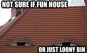 Not sure if fun house Or just loony bin  