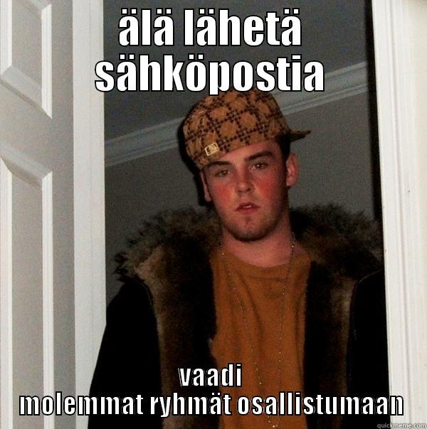 ÄLÄ LÄHETÄ SÄHKÖPOSTIA VAADI MOLEMMAT RYHMÄT OSALLISTUMAAN Scumbag Steve