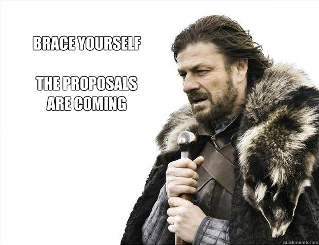 brace yourself

the proposals
are coming  Brace yourself - muslim claims