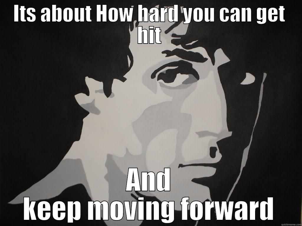 ITS ABOUT HOW HARD YOU CAN GET HIT AND KEEP MOVING FORWARD Success Kid