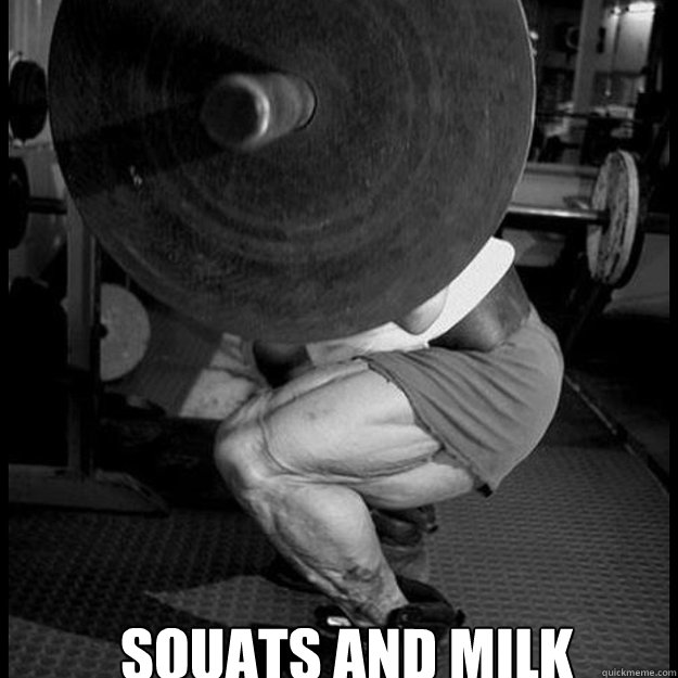 SQUATS AND MILK - SQUATS AND MILK  squat