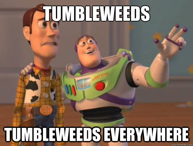 tumbleweeds tumbleweeds everywhere - tumbleweeds tumbleweeds everywhere  Toy Story