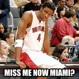  Miss Me Now Miami?  Chris Bosh
