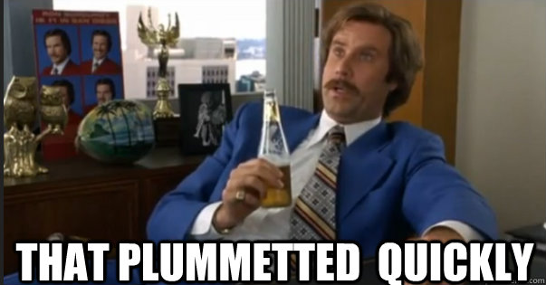 That Plummetted  Quickly - That Plummetted  Quickly  Ron Burgandy escalated quickly