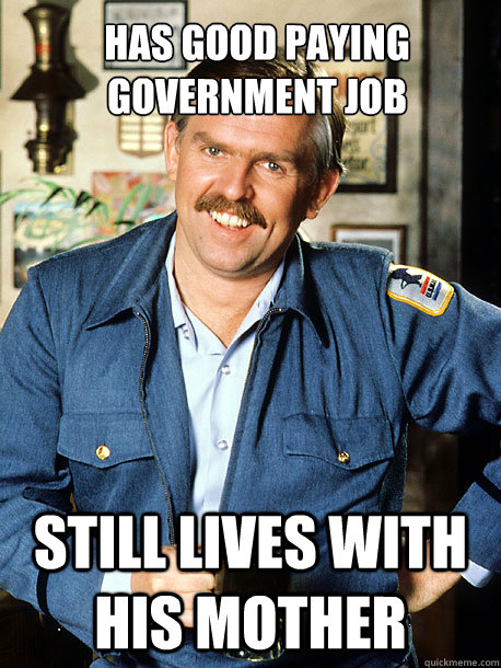 Has good paying government job still lives with his mother - Has good paying government job still lives with his mother  Fiscal Cliff