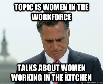 Topic is Women in the Workforce Talks about Women Working in the Kitchen  