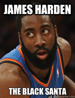 james harden the black santa  James Harden