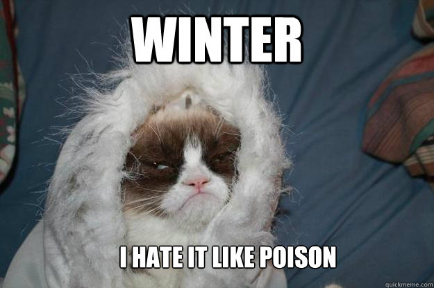 winter i hate it like poison  