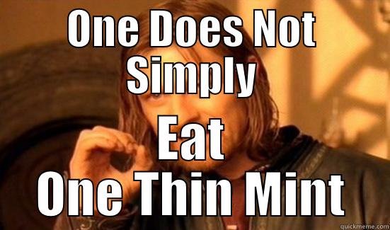 ONE DOES NOT SIMPLY EAT ONE THIN MINT Boromir