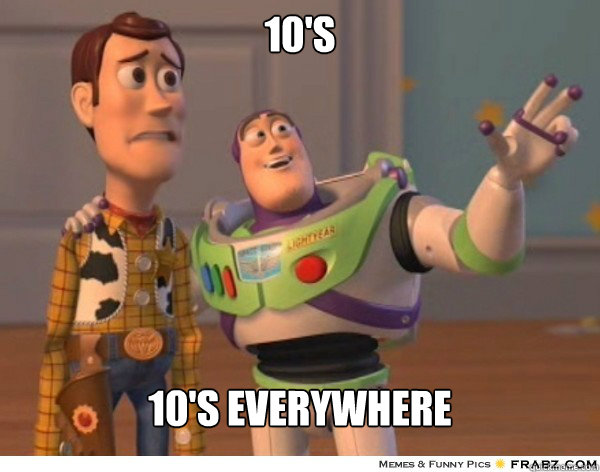 10's 10's everywhere  Buzzlightyear