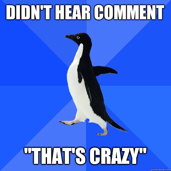 Didn't hear comment 