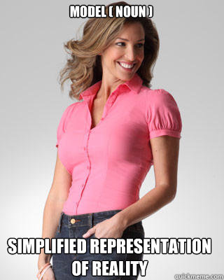 model ( noun ) simplified representation of reality  Oblivious Suburban Mom