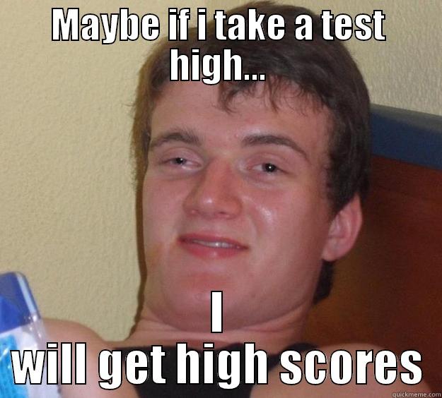 MAYBE IF I TAKE A TEST HIGH... I WILL GET HIGH SCORES 10 Guy