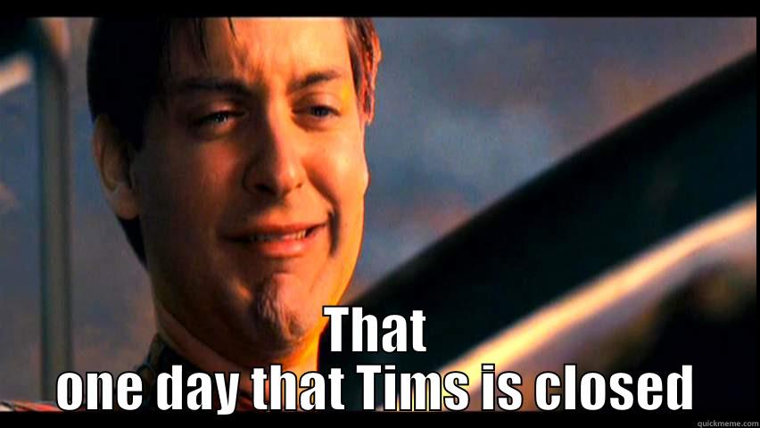  THAT ONE DAY THAT TIMS IS CLOSED Misc