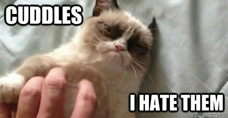cuddles i hate them - cuddles i hate them  Grumpy Cat Doctor