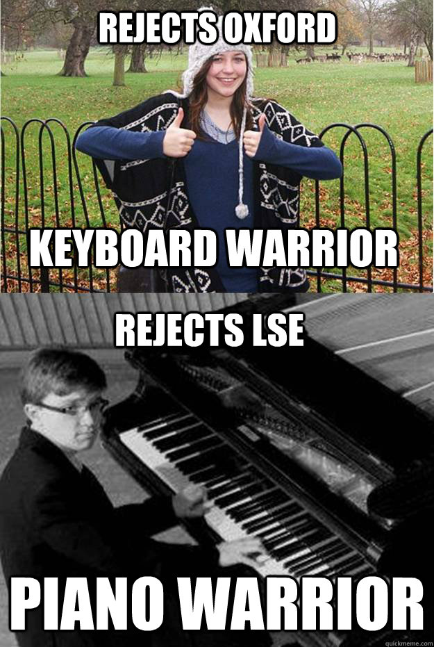 rejects oxford piano warrior keyboard warrior rejects lse  Disenchanted Jazz Pianist