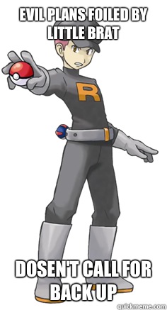 Evil plans foiled by little brat Dosen't call for back up  