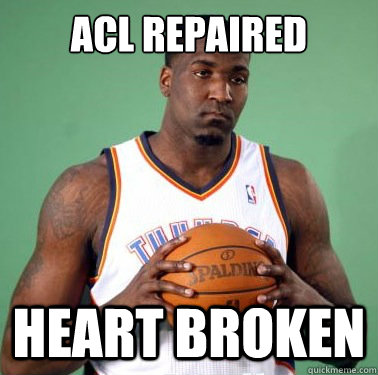 ACL Repaired Heart broken  Sad Kendrick Perkins
