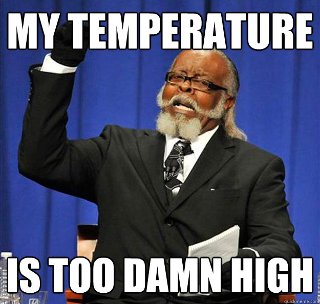 My temperature Is too damn high  Jimmy McMillan