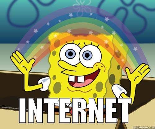  INTERNET Spongebob rainbow