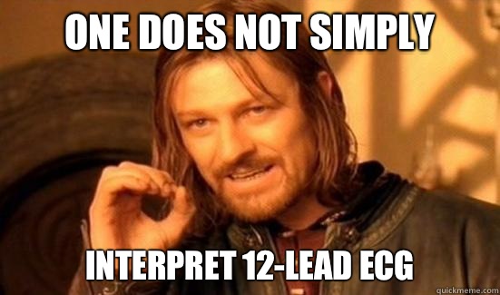One Does Not Simply Interpret 12-lead ECG  Boromir