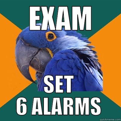  EXAM SET 6 ALARMS Paranoid Parrot