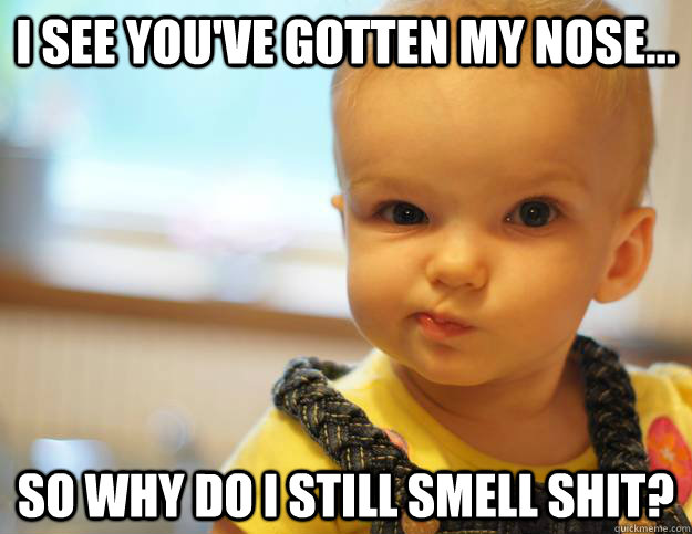 I see you've gotten my nose... so why do I still smell shit? - I see you've gotten my nose... so why do I still smell shit?  Misc
