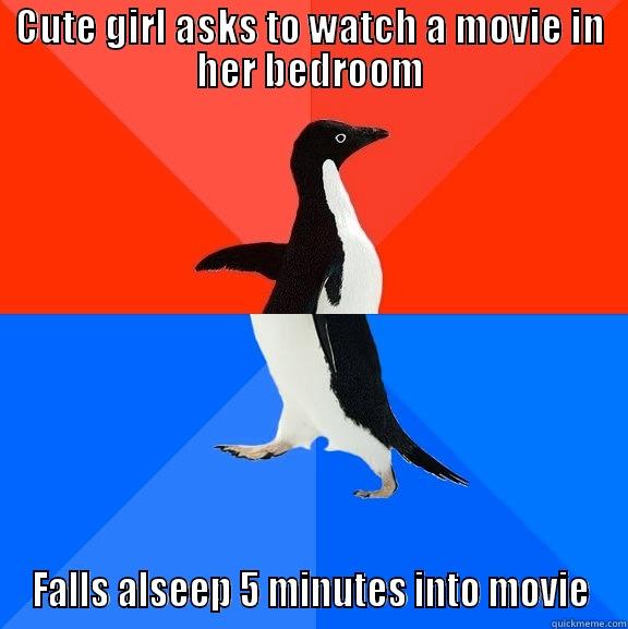 I'm not proud of this moment. - CUTE GIRL ASKS TO WATCH A MOVIE IN HER BEDROOM FALLS ALSEEP 5 MINUTES INTO MOVIE Socially Awesome Awkward Penguin