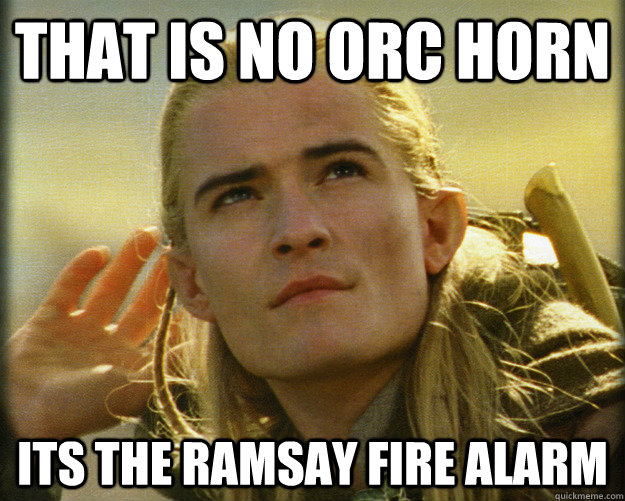 That is no orc horn its the ramsay fire alarm  
