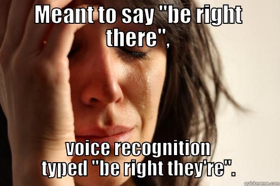 MEANT TO SAY 