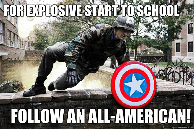 for explosive start to school follow an all-american!  