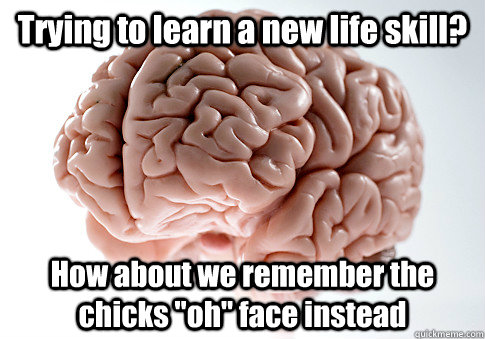 Trying to learn a new life skill? How about we remember the chicks 