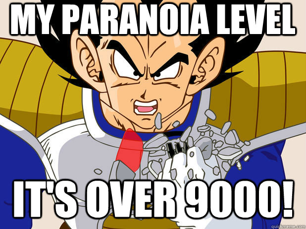 My paranoia level It's over 9000! - My paranoia level It's over 9000!  Final Exam Over 9000