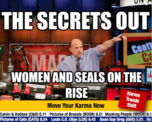 The Secrets out Women and Seals on the rise  Mad Karma with Jim Cramer