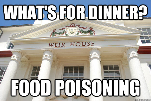 What's for dinner? Food Poisoning - What's for dinner? Food Poisoning  Scumbag Weir