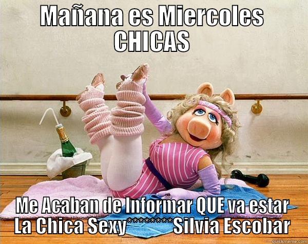 MISS PIGGY Anunciar - MAÑANA ES MIERCOLES CHICAS ME ACABAN DE INFORMAR QUE VA ESTAR LA CHICA SEXY********SILVIA ESCOBAR Misc