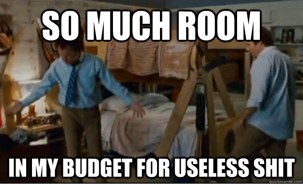 SO MUCH ROOM IN MY BUDGET FOR USELESS SHIT  Stepbrothers Activities
