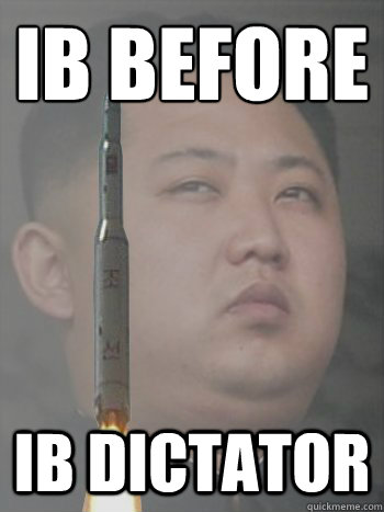 IB BEFORE IB DICTATOR - IB BEFORE IB DICTATOR  Karate Kim Jong Un