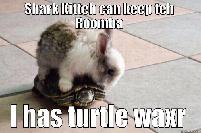 SHARK KITTEH CAN KEEP TEH ROOMBA I HAS TURTLE WAXR Misc
