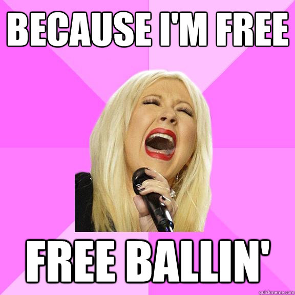 Because i'm free Free ballin'  Wrong Lyrics Christina