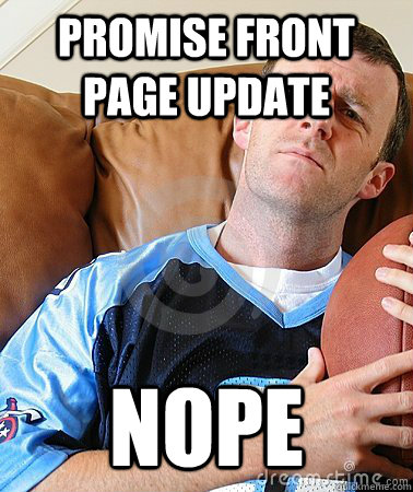 PROMISE FRONT PAGE UPDATE NOPE  Fantasy Football Guy