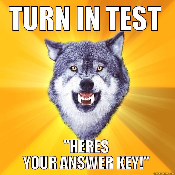 TURN IN TEST 