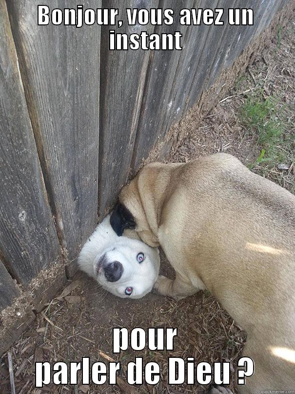 BONJOUR, VOUS AVEZ UN INSTANT POUR PARLER DE DIEU ? Misc