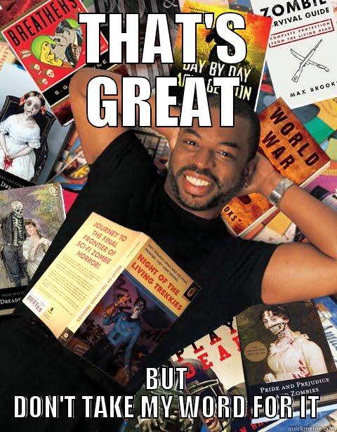 READING RAINBOW - THAT'S GREAT BUT DON'T TAKE MY WORD FOR IT Misc