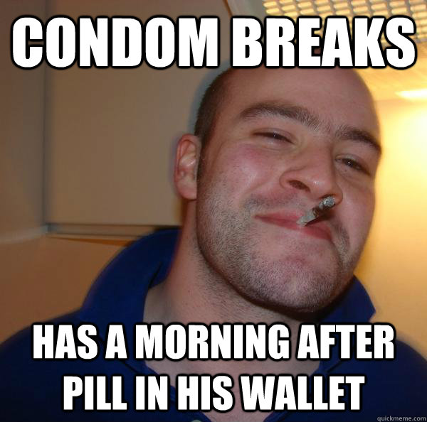 condom breaks has a morning after pill in his wallet - condom breaks has a morning after pill in his wallet  Misc