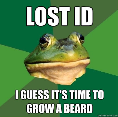 Lost ID I guess it's time to grow a beard  Foul Bachelor Frog