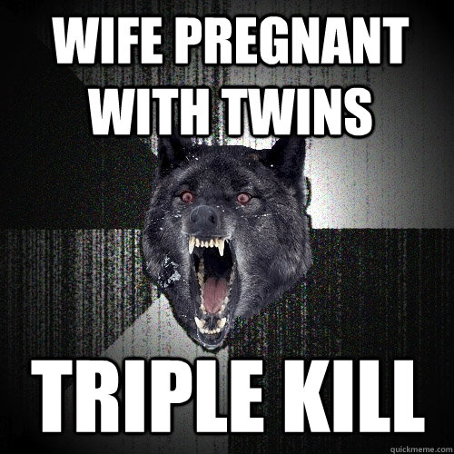 Wife pregnant with twins triple kill - Wife pregnant with twins triple kill  Insanity Wolf