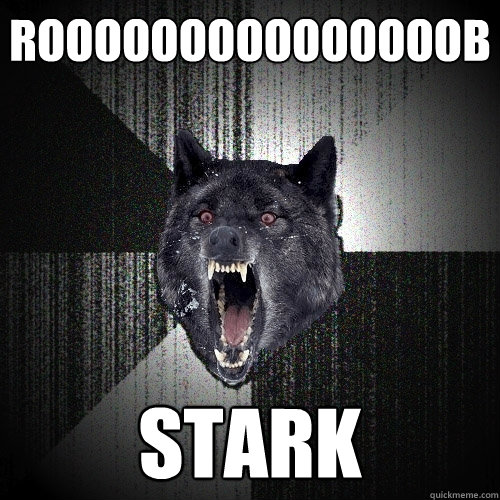 Rooooooooooooooob STARK  Insanity Wolf