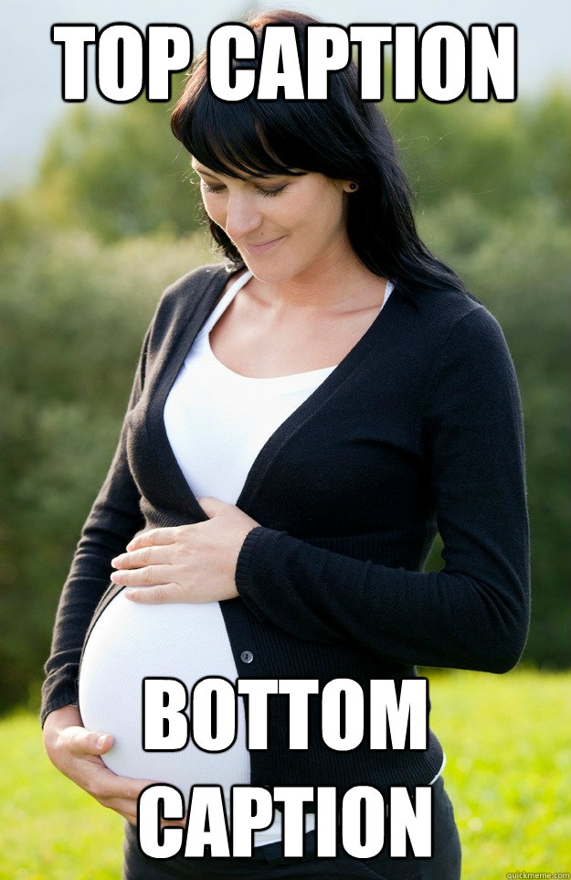 Top Caption Bottom Caption Pregnant Wife Quickmeme 